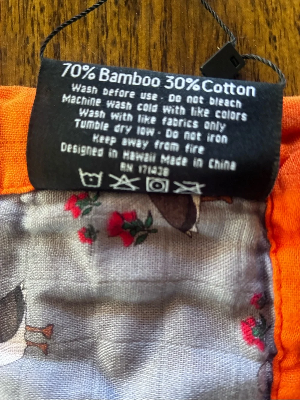 Sweetie Poi Hawai’i Bamboo cotton Nene baby, toddler Security Blanket NWT